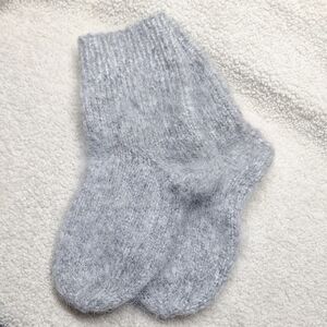Soft Mohair Socks with Sparkle – Handmade